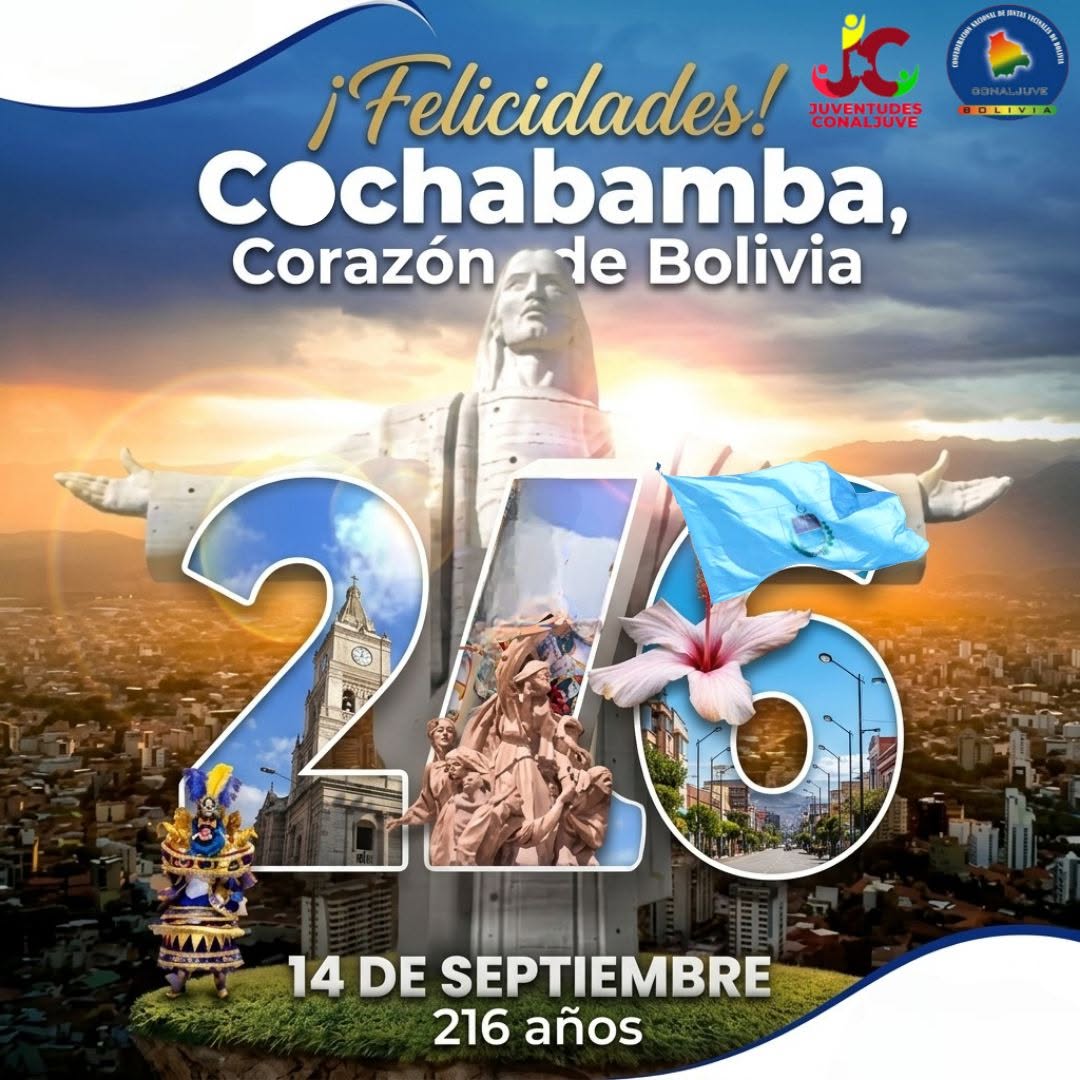 💙 ¡Feliz aniversario, Cochabamba!